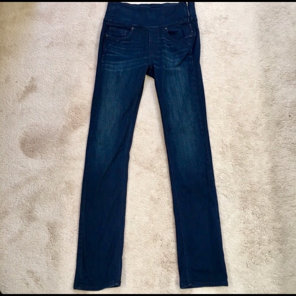spanx signature straight dark was jeans size 27